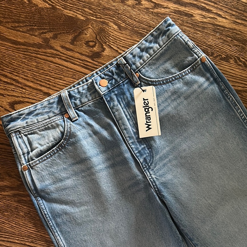 Wrangler Light Blue Wide Leg Jeans